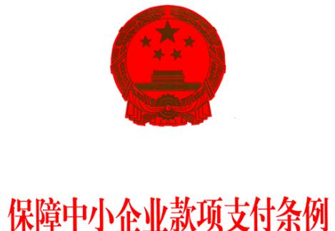 保障中小企業(yè)款項(xiàng)支付條例